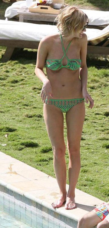 Celeb Ashlee Simpson nipple slip and looks sexy in hot bikini #75399972