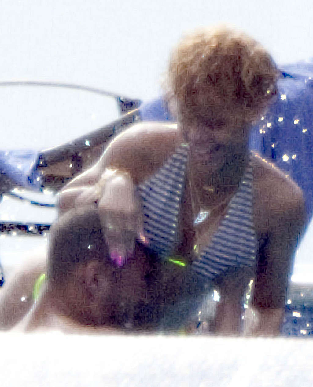 Rihanna showing perfect body and sexy ass in bikini on yaht #75365099