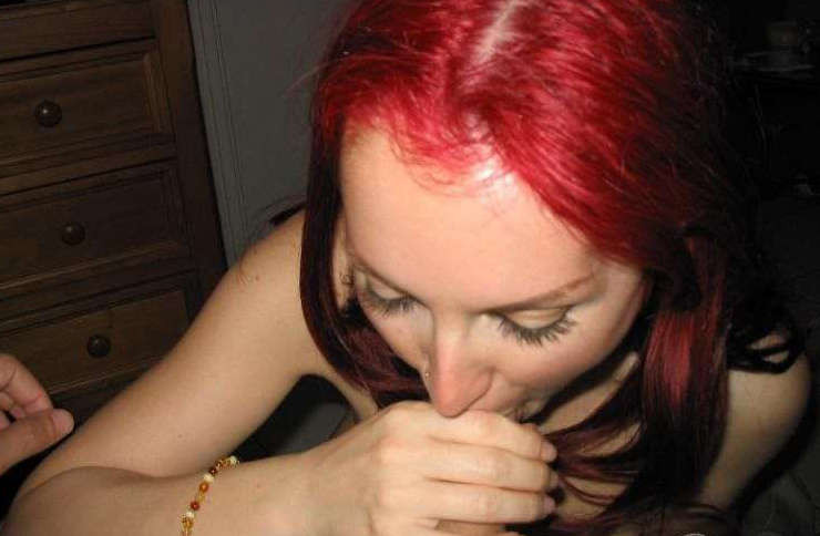 Pictures of a fake redhead wife sucking on hard dick #75458694