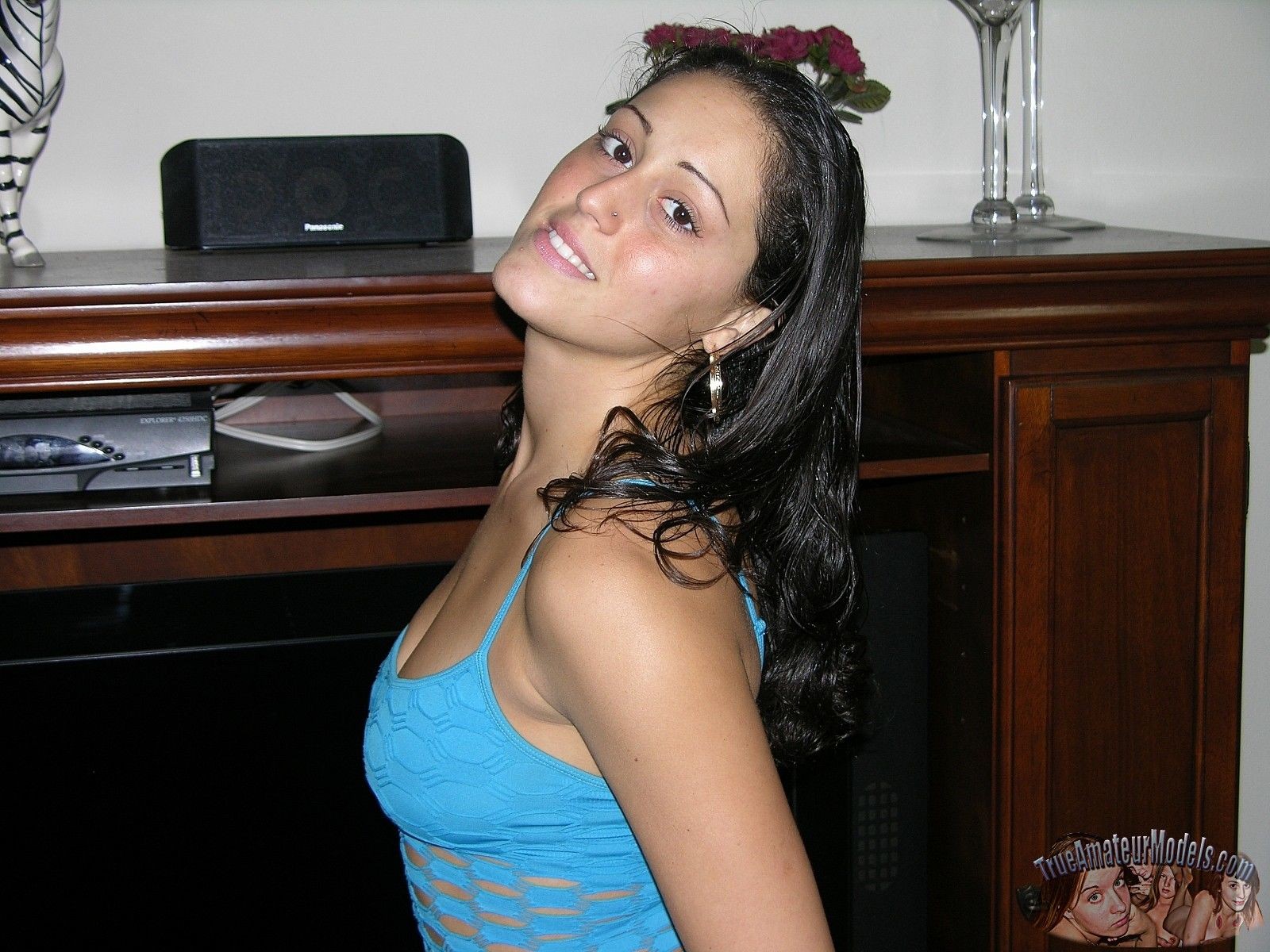 Nude Hispanic amateur teen Melina spreads #77946494