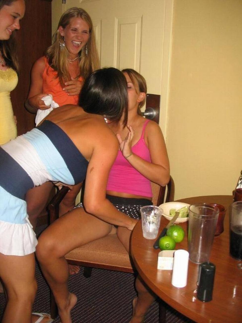 Pics of hot trashed chicks getting wild at parties #77130710