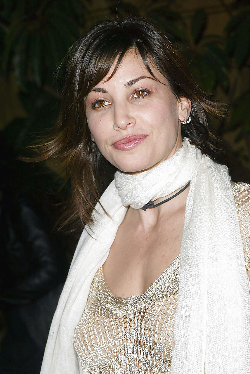 Gina Gershon showing her tits in see thru and posing in stockings #75265565