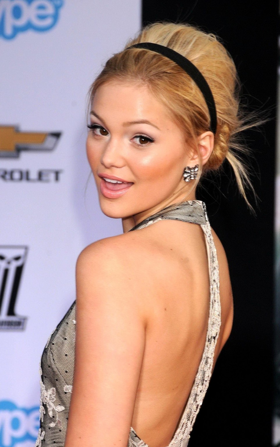 Olivia Holt leggy wearing a mini dress at the 'Captain America: The Winter Soldi #75201975