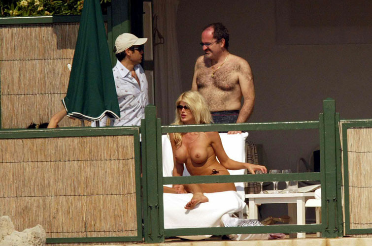 Victoria Silvstedt pussy exposed and topless paparazzi pictures #75440276