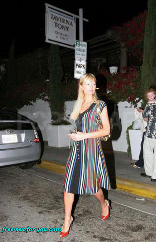 Paris Hilton see thru dress and upskirt paparazzi pictures #75432270