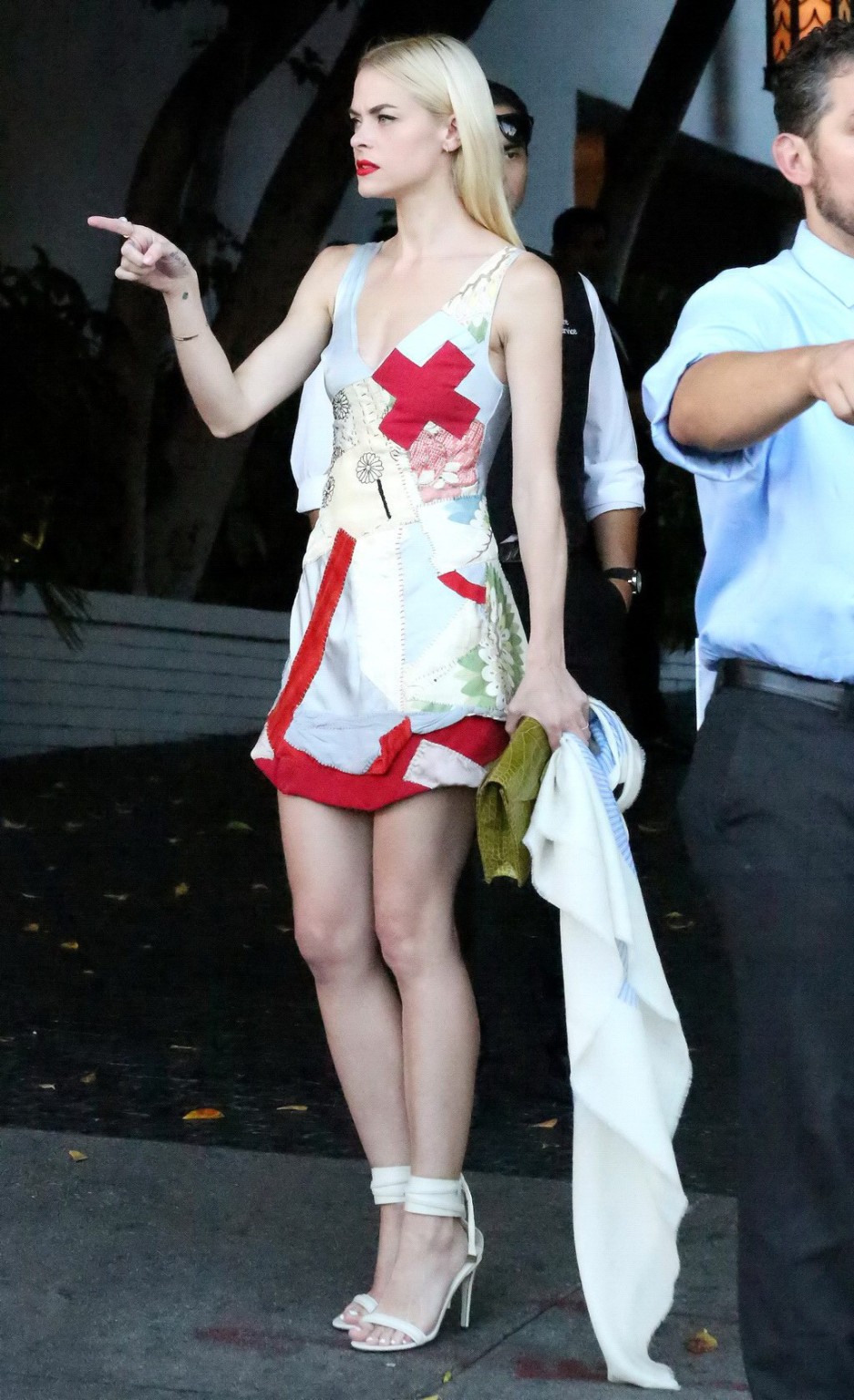 Jaime King in sexy nurse costume leaving Chateau Marmont Hotel in West Hollywood #75183048