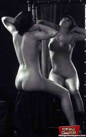 Several vintage ladies showing their nude bodies #78468959