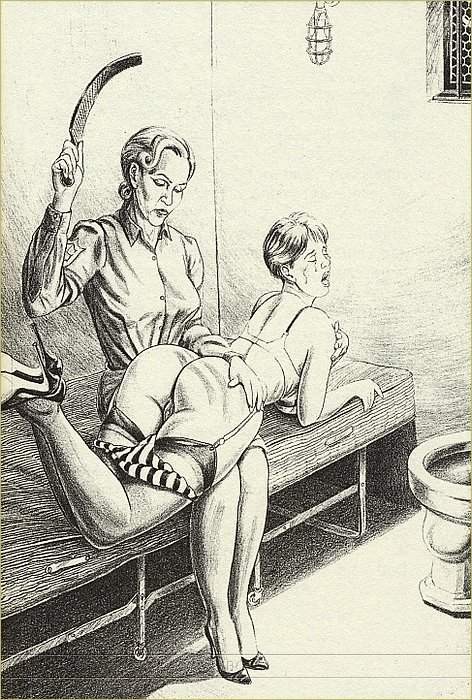 Vintage weibliche harte Bondage Kunst
 #69713955