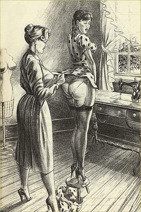 Vintage weibliche harte Bondage Kunst
 #69713969