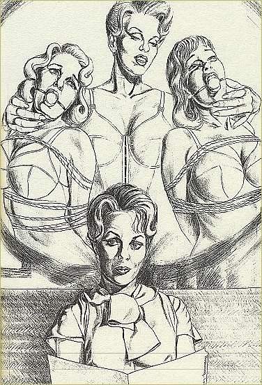 Vintage weibliche harte Bondage Kunst
 #69714007