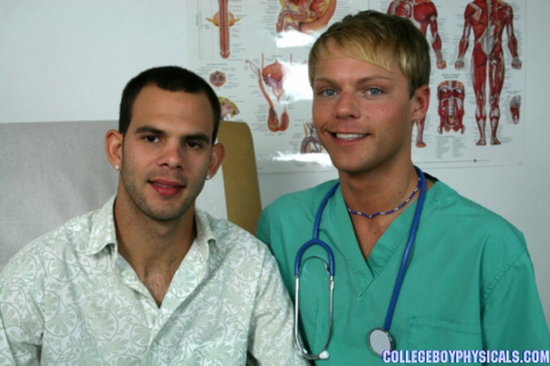 Doctor checking his hot patient stud gay fuck and blowjob #76981528