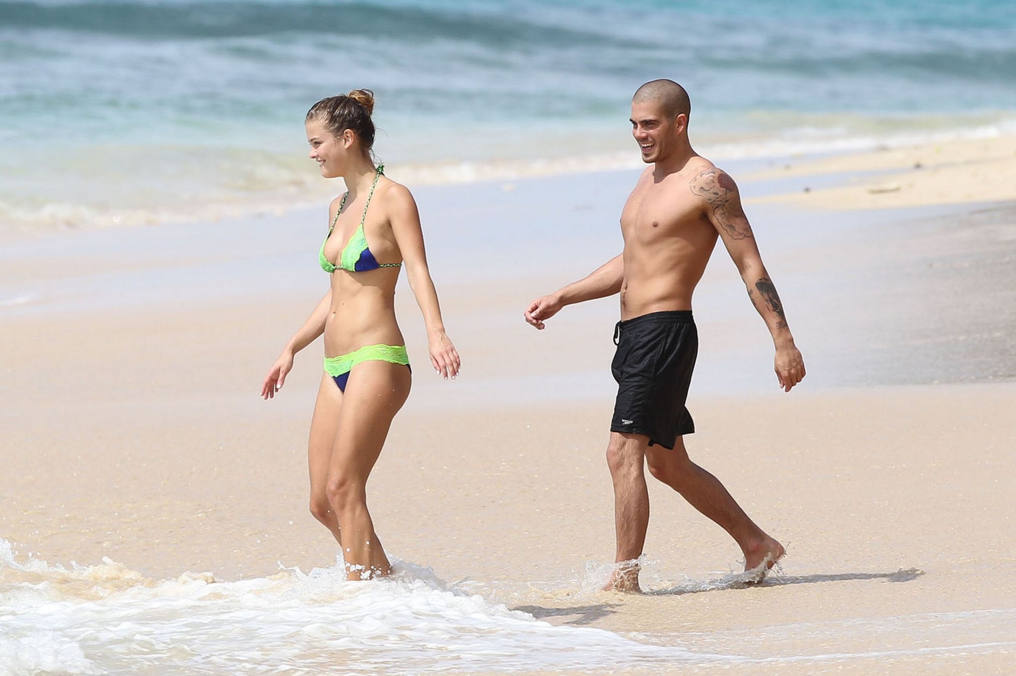 Nina Agdal showing off her bikini body on a beach in Barbados #75212485