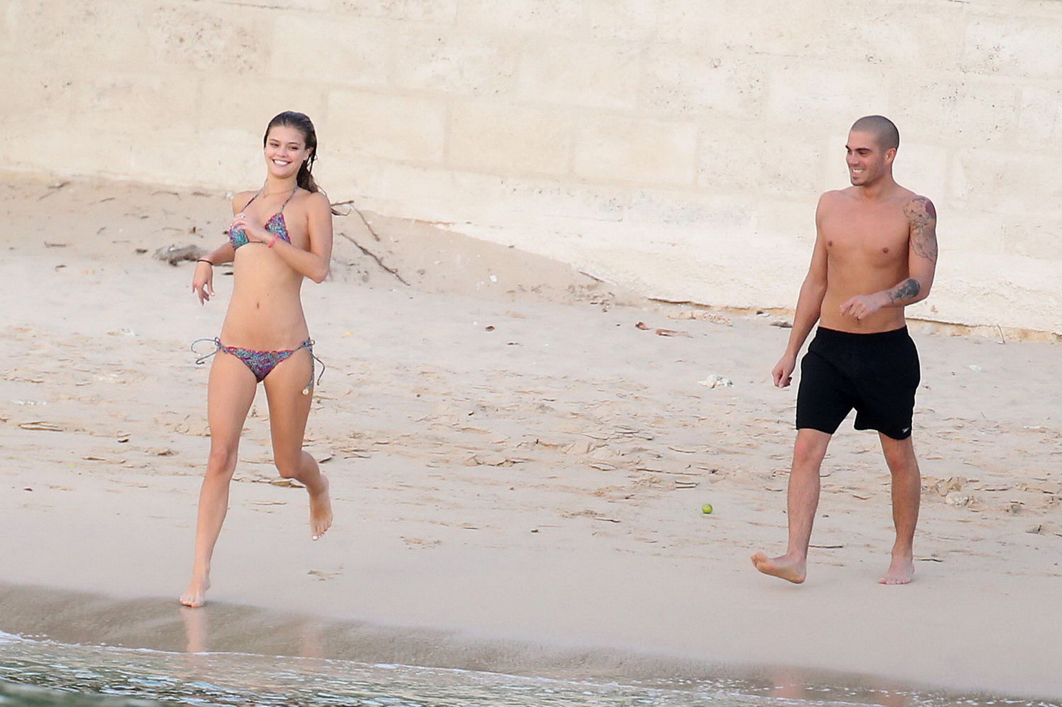 Nina Agdal showing off her bikini body on a beach in Barbados #75212538