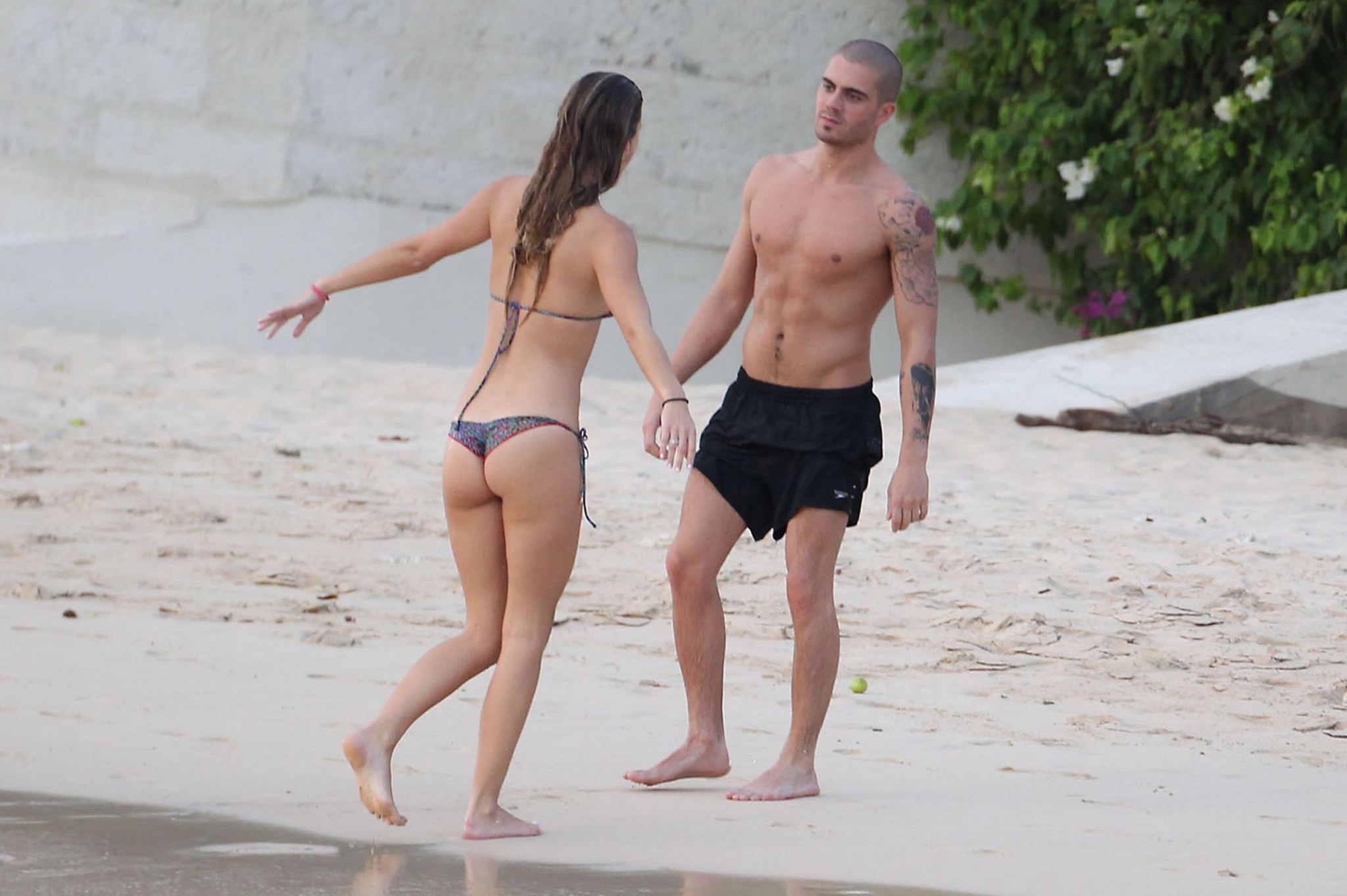 Nina Agdal showing off her bikini body on a beach in Barbados #75212568