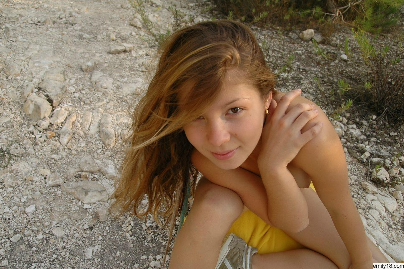 Cute teen girl Emily outdoors #74870772