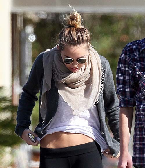 Miley Cyrus sexy see thru and huge boobs paparazzi photos #75269345