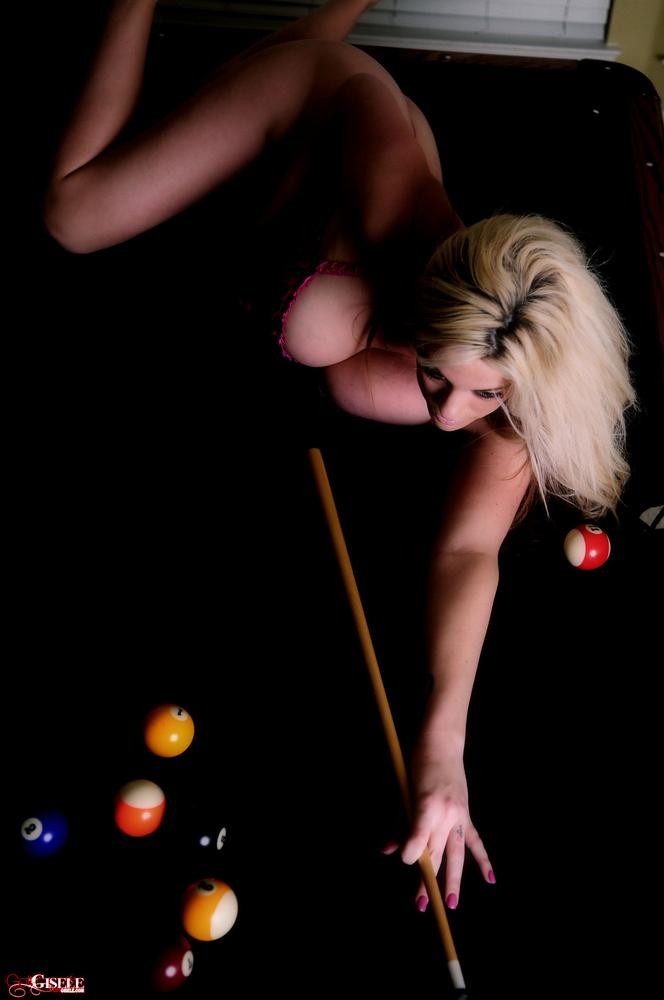 Got Gisele gets naked on the pool table #73659809
