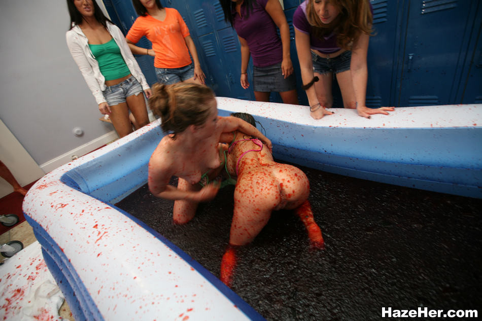 College sorority wet and messy jello wrestling #68274560