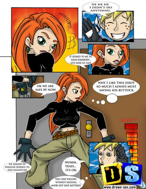 Kim Possible strips her body and gets forced to blow #69579537