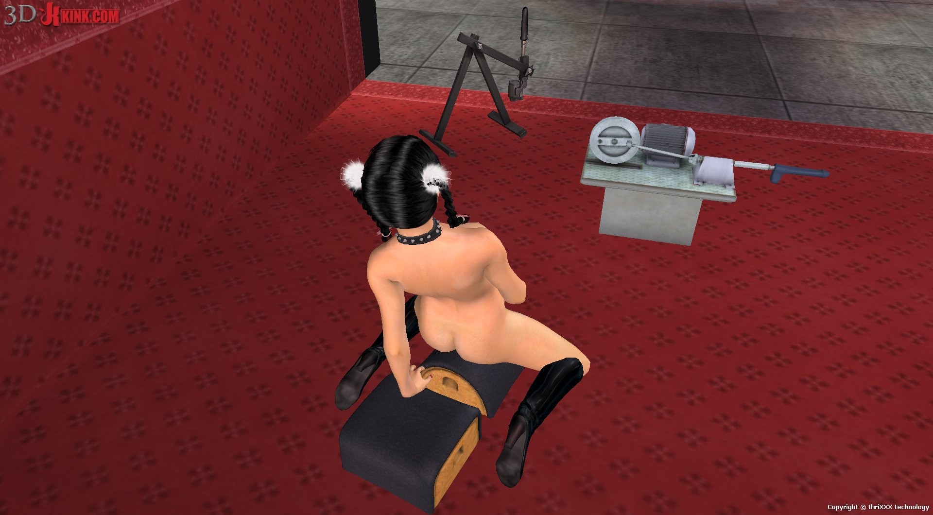Hot BDSM sex action created in virtual fetish 3d sex game! #69603974