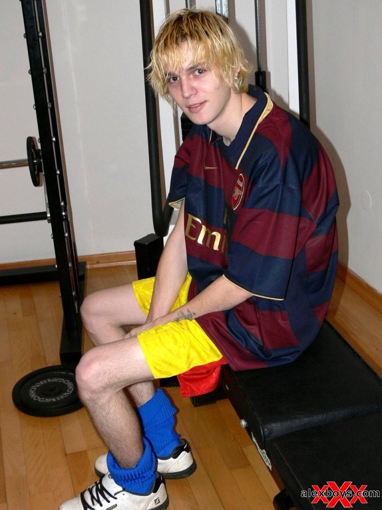 Sexy blonde soccer teen boy
 #76937209