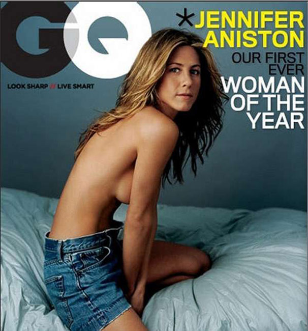 Celebrity star Jennifer Aniston shows nude tits #75426867