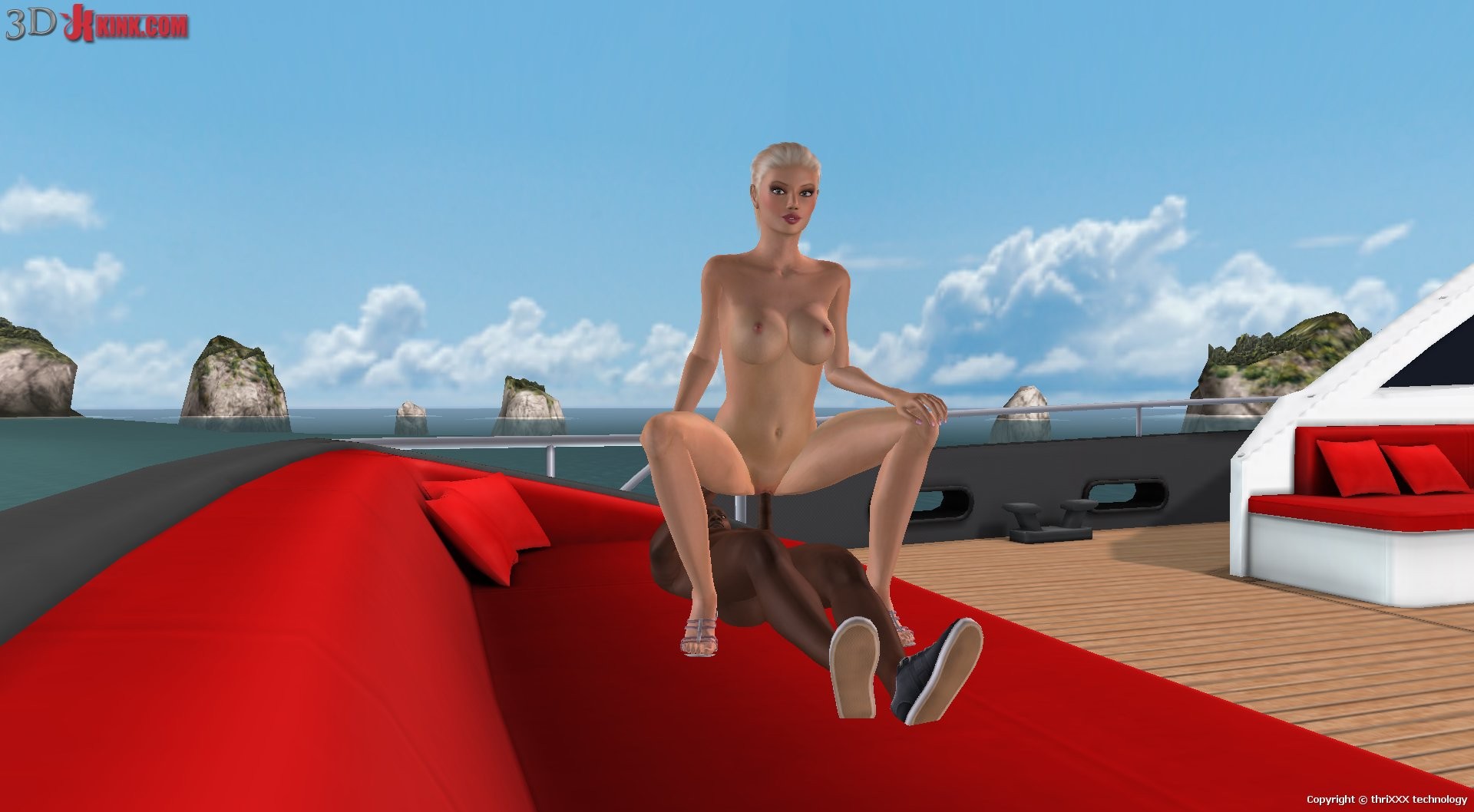 Outdoor interracial sex created in virtual fetish 3d sex game! #69358941