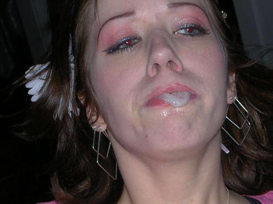 Real amateur girlfriends taking messy facials #75874290