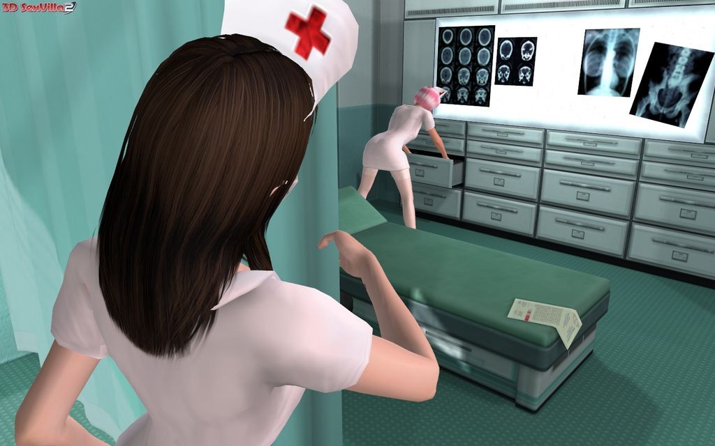 Animated lesbian nurses kissing fisting at work #69347558