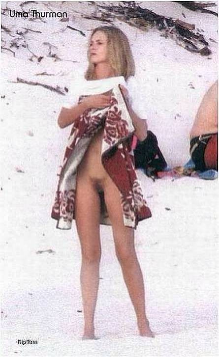 La estrella de Tall Kill Bill uma thurman pillada desnuda en la playa
 #73171504