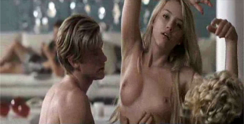 Amber Heard showing her nice big tits in nude movie scenes and posing very sexy #75354249
