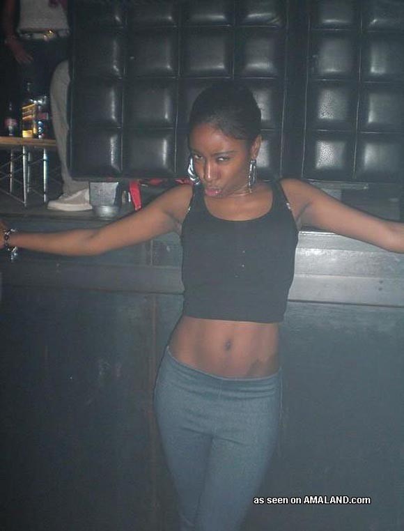 Ebony club girls having fun in the club #68293415