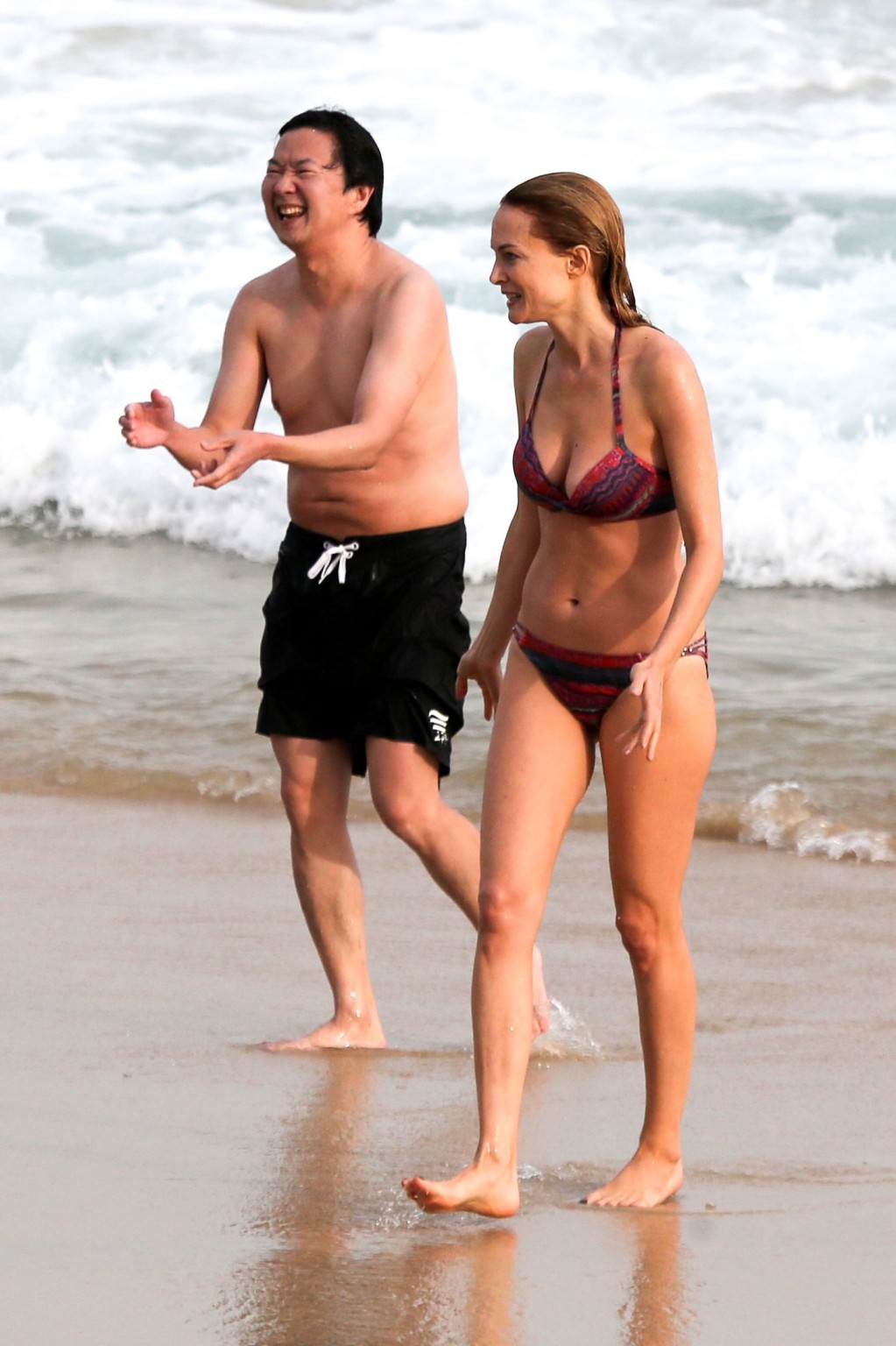 Heather Graham portant un bikini sur une plage de Rio de Janeiro.
 #75230488