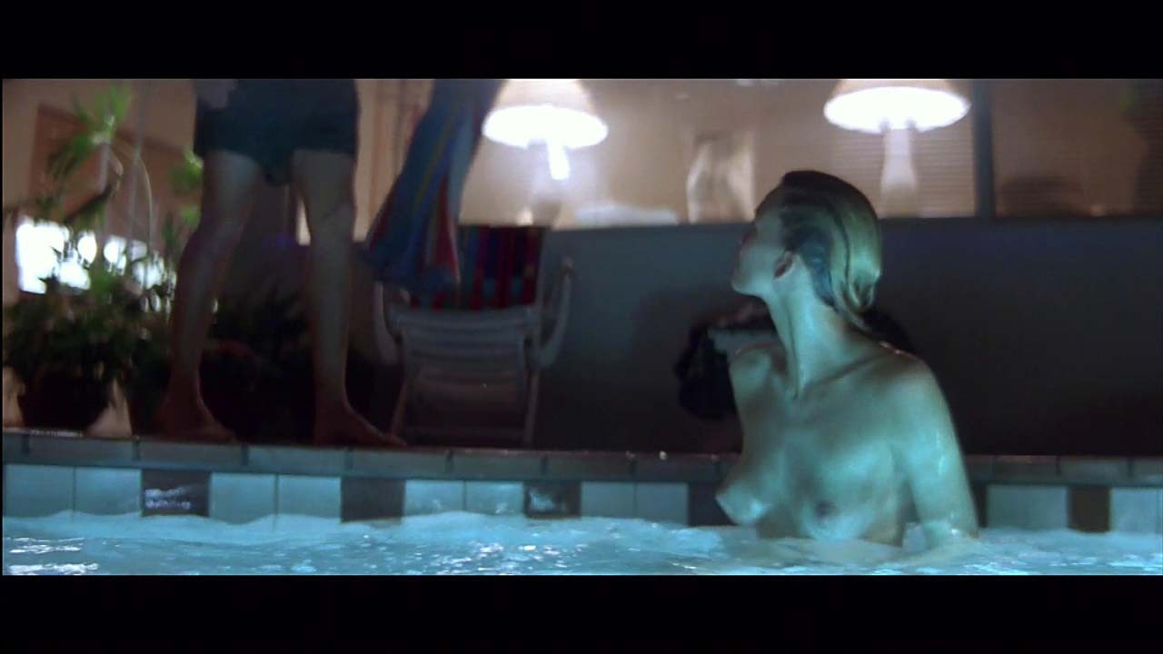 Natasha Henstridge exposing her nice boobs and nude in pool #75320323
