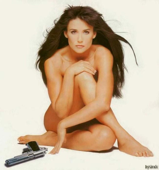 Exotic celebrity superstar Demi Moore totally nude #75431983