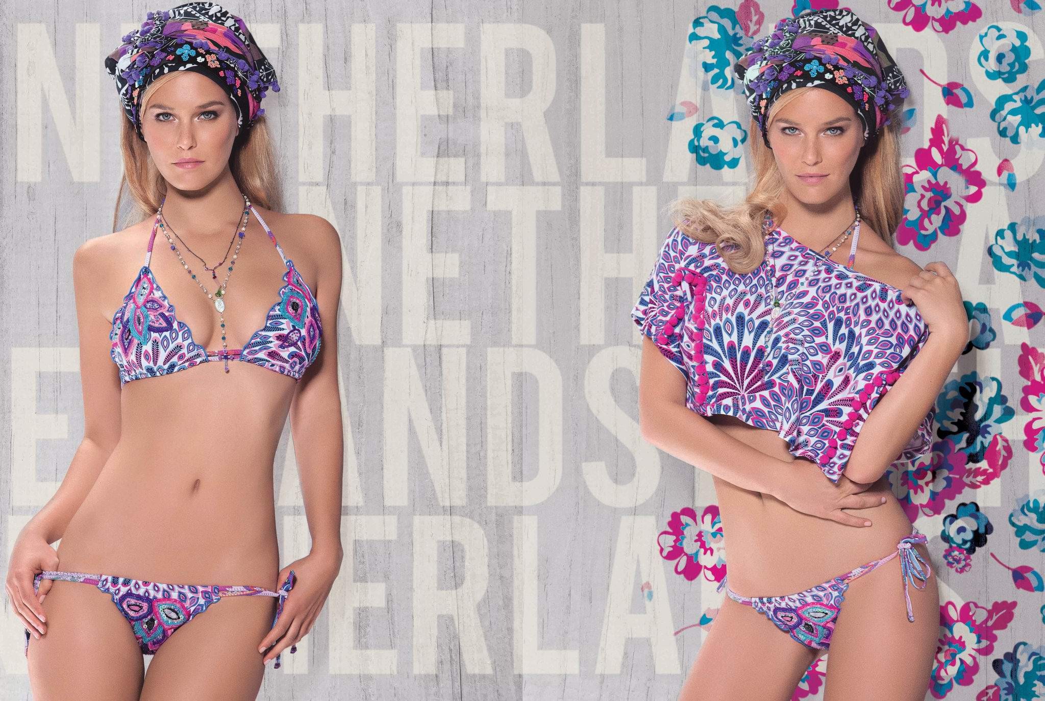 Bar Refaeli posing in bikinis for Aqua Bendita 2012 promo campaign #75292615