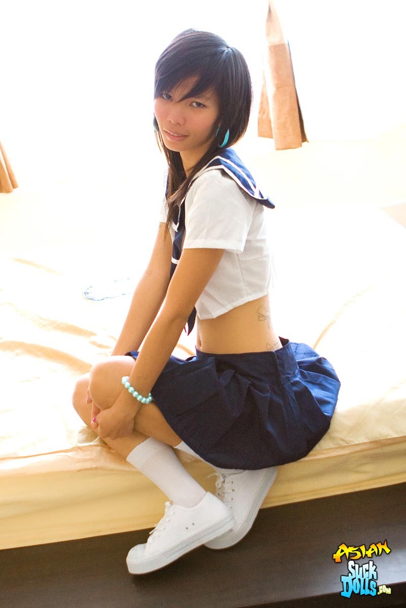 Puy is dressed like a sailor girl and needs a cock to ride on! #68453559