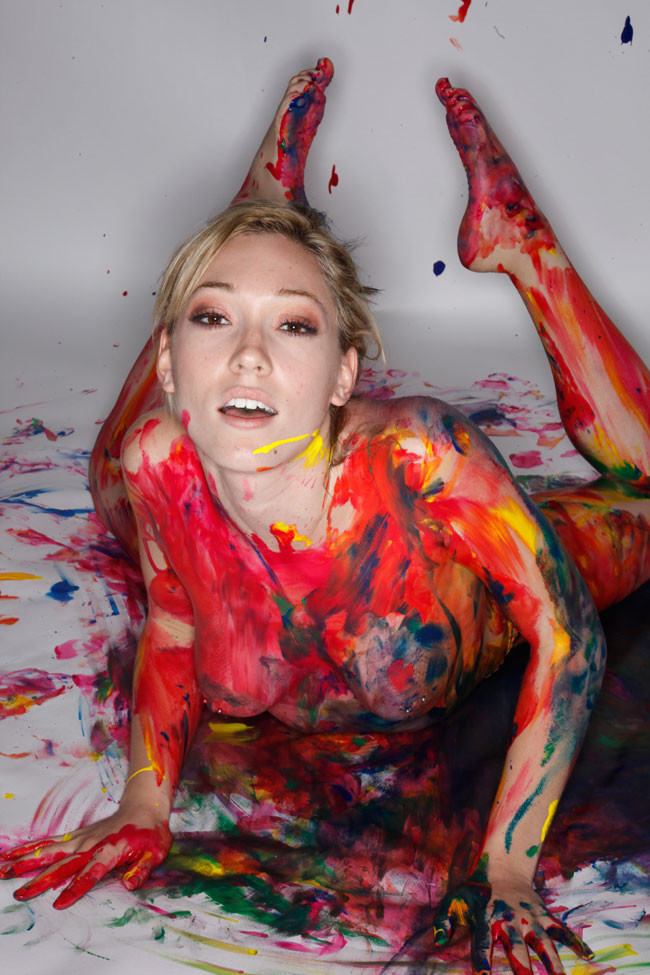 Naked Body Painting With Lily LaBeau and Proxy Paige Sex Circus #71571245