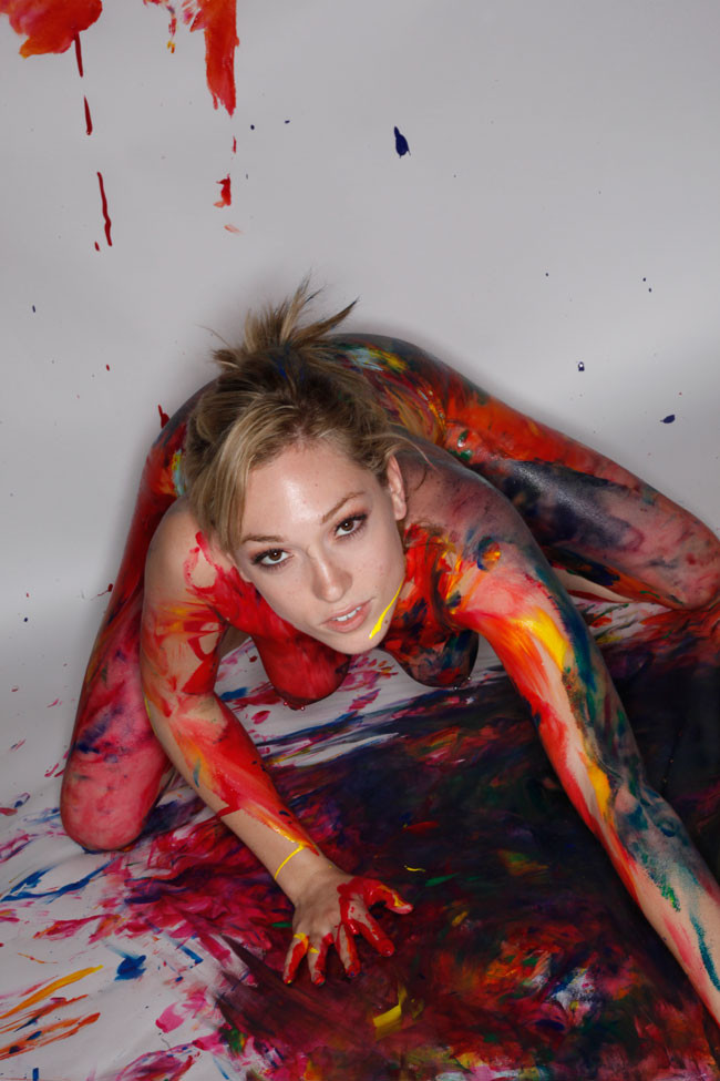 Naked Body Painting With Lily LaBeau and Proxy Paige Sex Circus #71571252