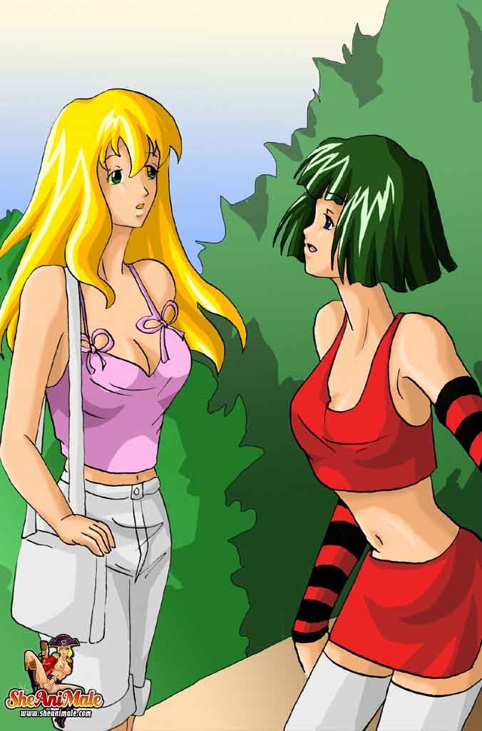Girl and shemale anime sex #69673901