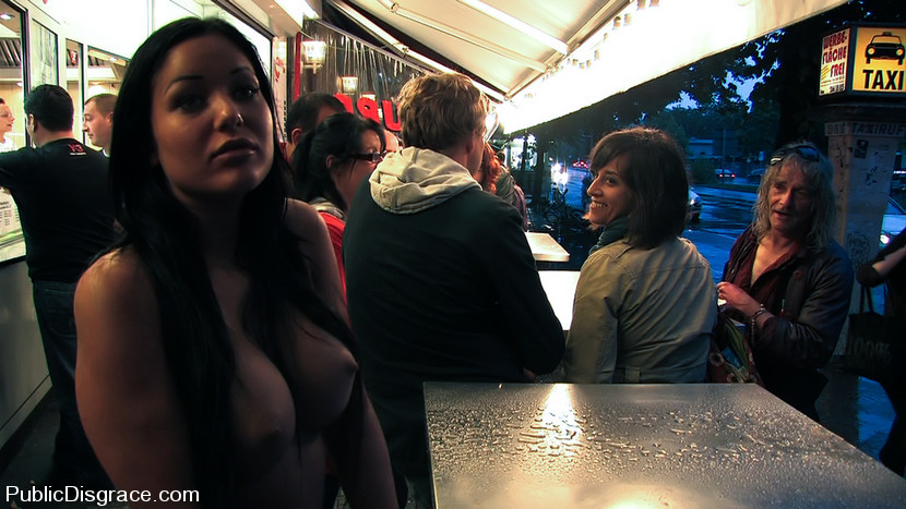 Massive tittied brunette will get tied up and fucked in the streets of Europe #72121640