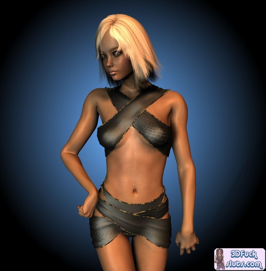 Blonde cavegirl toon #69692165