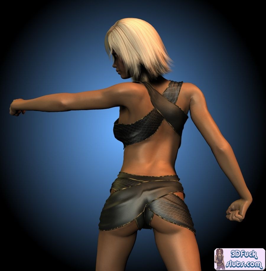 Blonde cavegirl toon #69692174