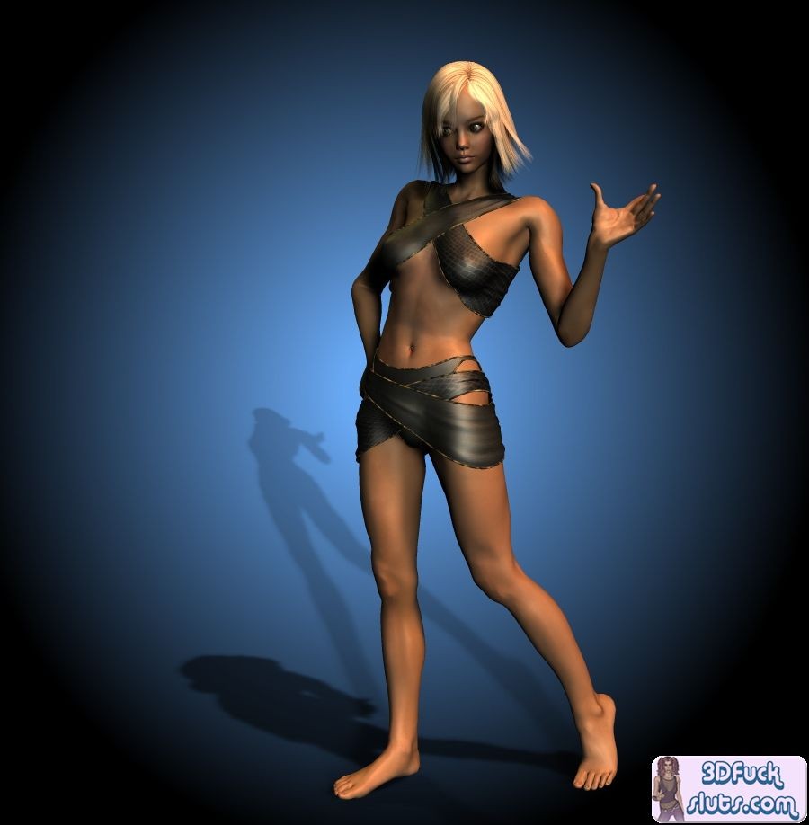 Blonde cavegirl toon #69692215