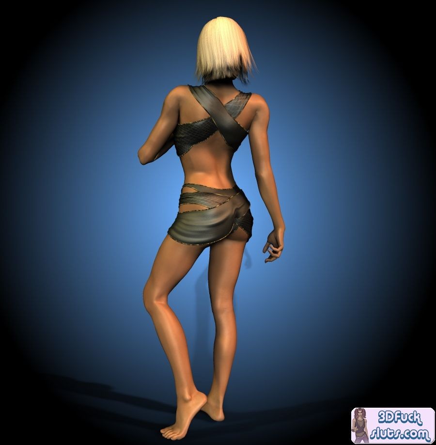 Blonde cavegirl toon #69692341