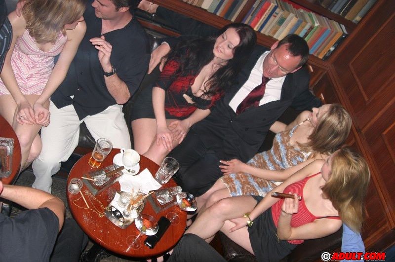 Cigar party turns into a wild hardcore orgy #76888496