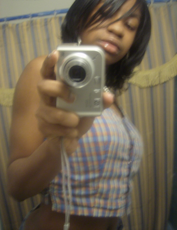 Black bigtitted amateur posing #73376059