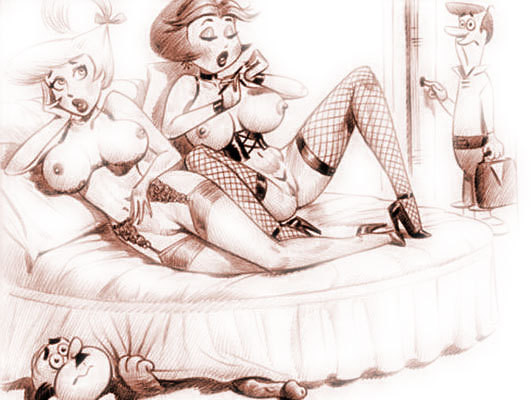 Judy Jetson mit Doppel-D-Nippel spritzt Loch Saft
 #69642419