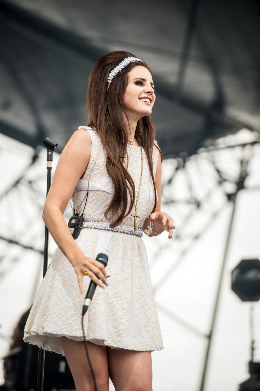 Lana Del Rey flashing her panties while performing at Eurockeennes Music Festiva #75257015