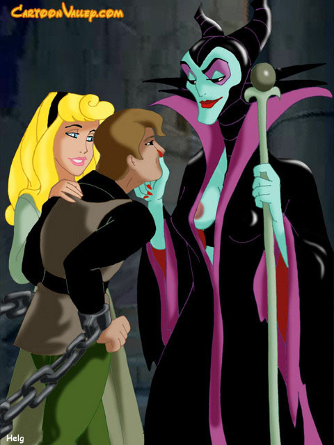 The evil witch and Aurora have captured Prince Phillip, and will use him as thei #69366221